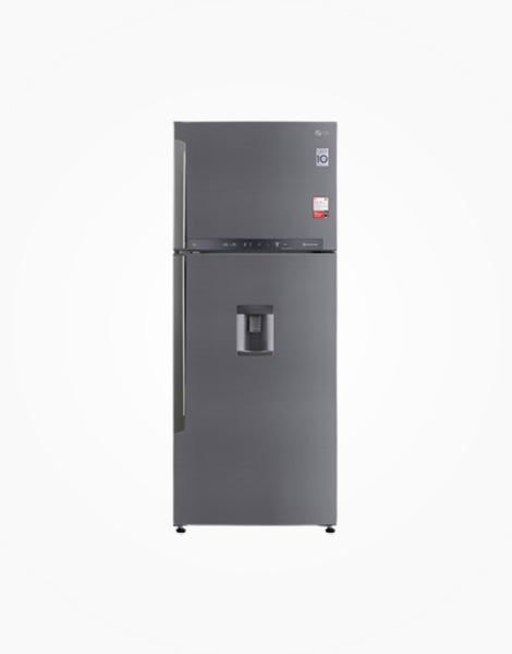 LG 471L Vitamin Plus Silver Inverter Refrigerator with Water Dispenser (R600, LED Lamp, Deodorizer, 10-Year Warranty)